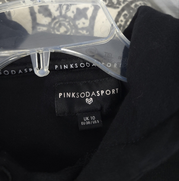 Pink Soda Sport Black Cropped Hoodie - Picture 7 of 8